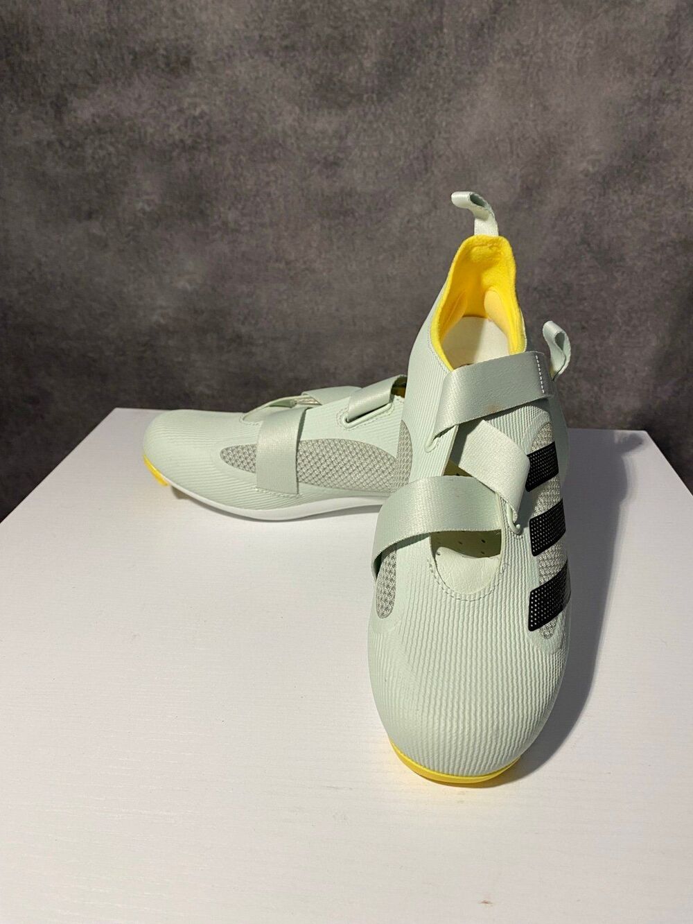 Adidas The Indoor Cycling Shoes Men's 8 Green Black Yellow Model GX1668